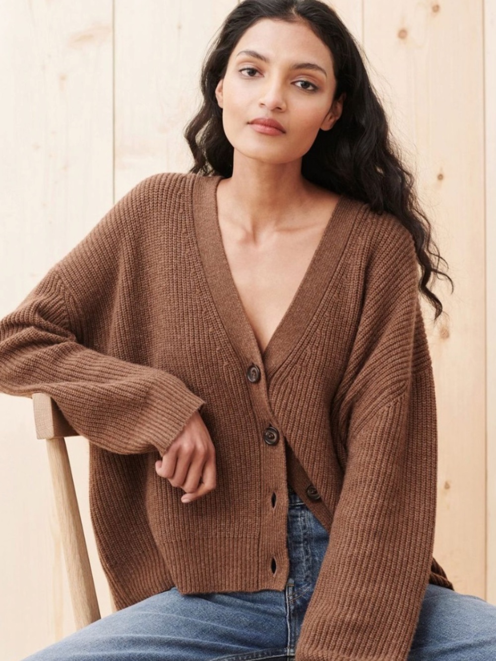 Jenni Kayne Cocoon Cardigan in Nutmeg, XS